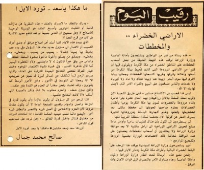 الأراضي الخضراء والمخططات